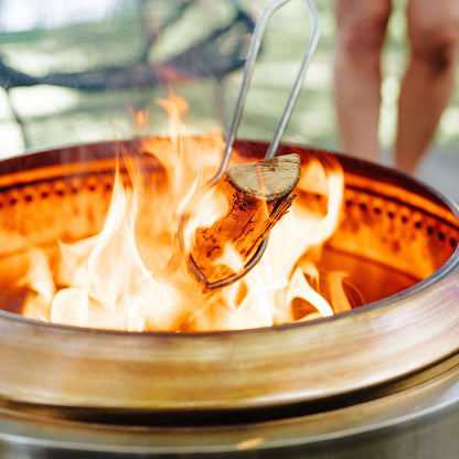 Solo Stove Yukon 2.0 + Standfuß, Feuerstelle, Feuerschale für Terrasse, Feuertonne - Efeuria, die Gartenhecken aus Efeu